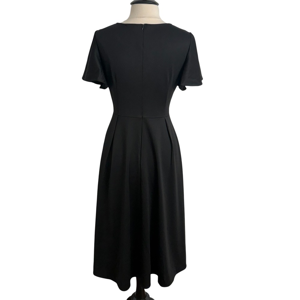 WedTrend Women's Flutter Sleeve Crew Neck A-Line Midi Dress - Picture 7 of 7
